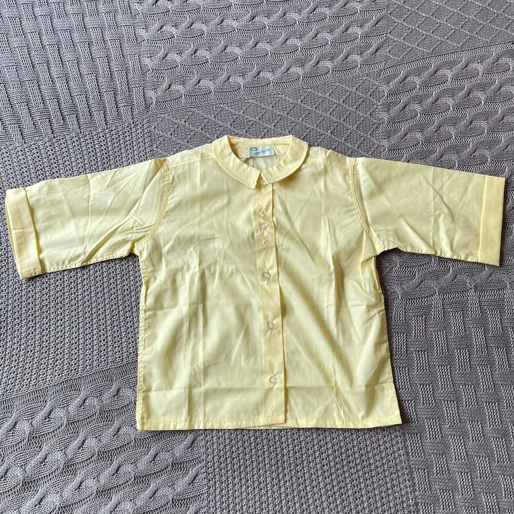 Vintage Paper Tag Yellow Blouse - 7